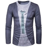 Dapper Gentleman Graphic Long Sleeve Tee