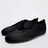 BUVAZIK Women's Satin Ballet Flats – Elegant Round Toe Slip-On
