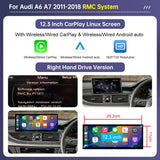Road Top 12.3" CarPlay Screen for Audi A6 C6 A7 C7