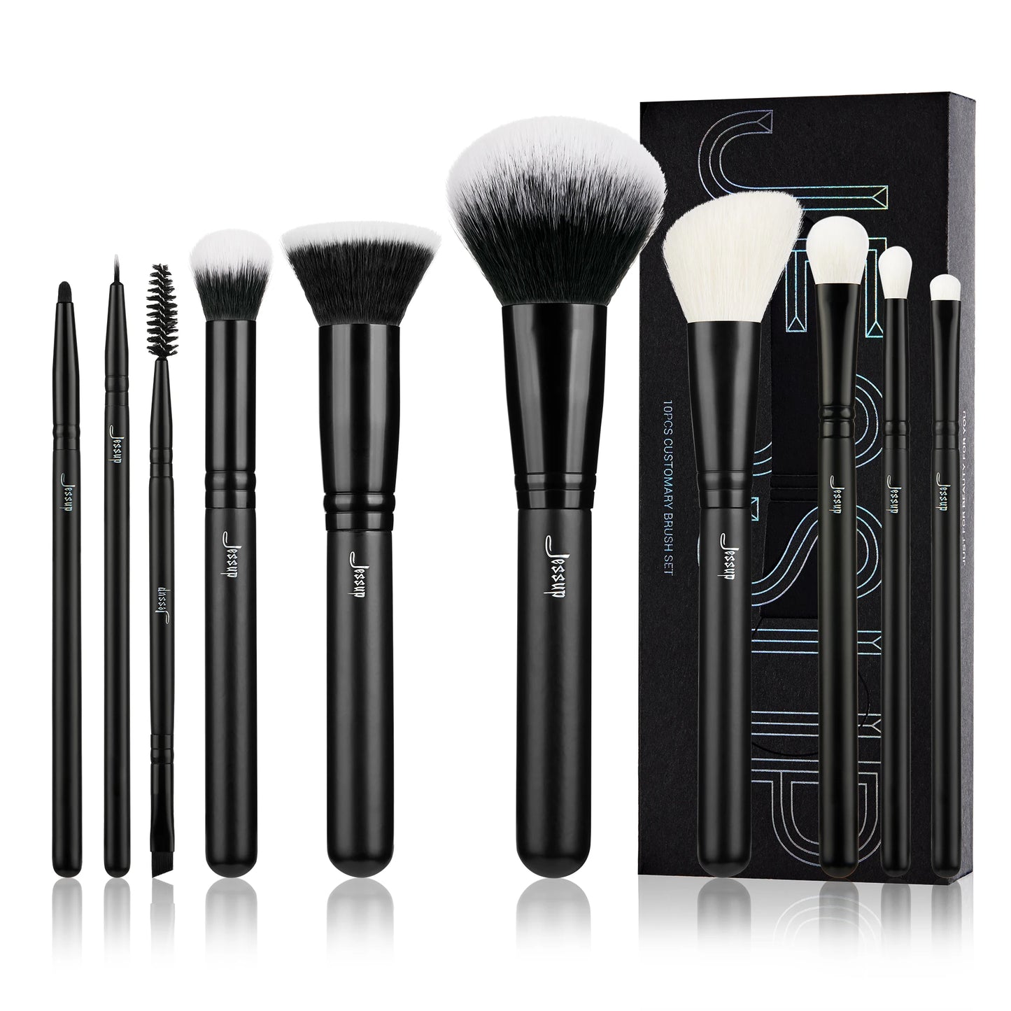 Jessup Professional Makeup Brush Set | 10–14 Pcs