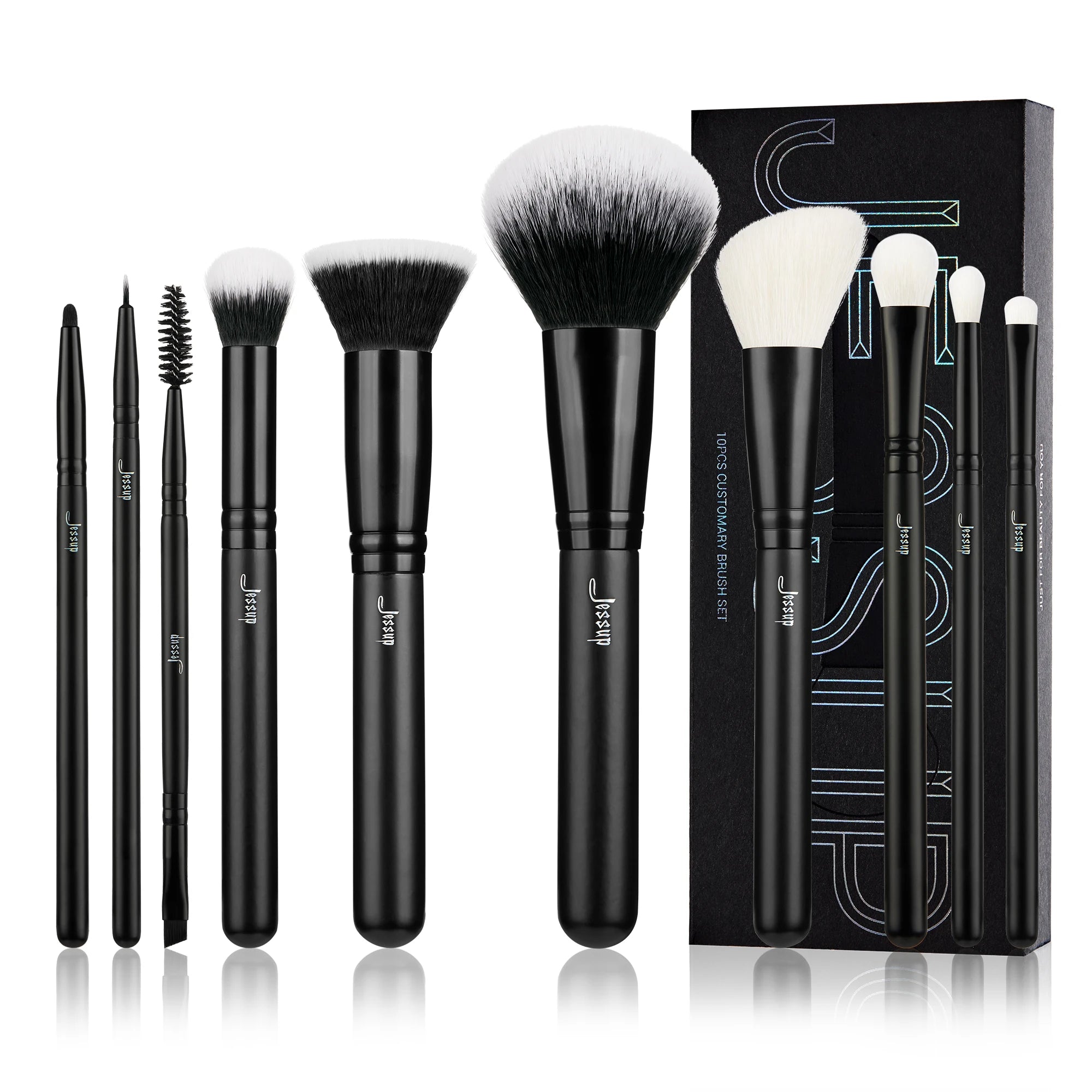 Jessup Professional Makeup Brush Set | 10–14 Pcs