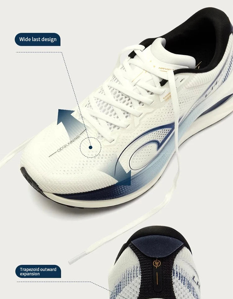 QIAODAN LH 600 Max Men's Running Shoes Breathable Sport Shoes 2026 Thick-soled Lightweight Jogging Sneakers QXB023254214R
