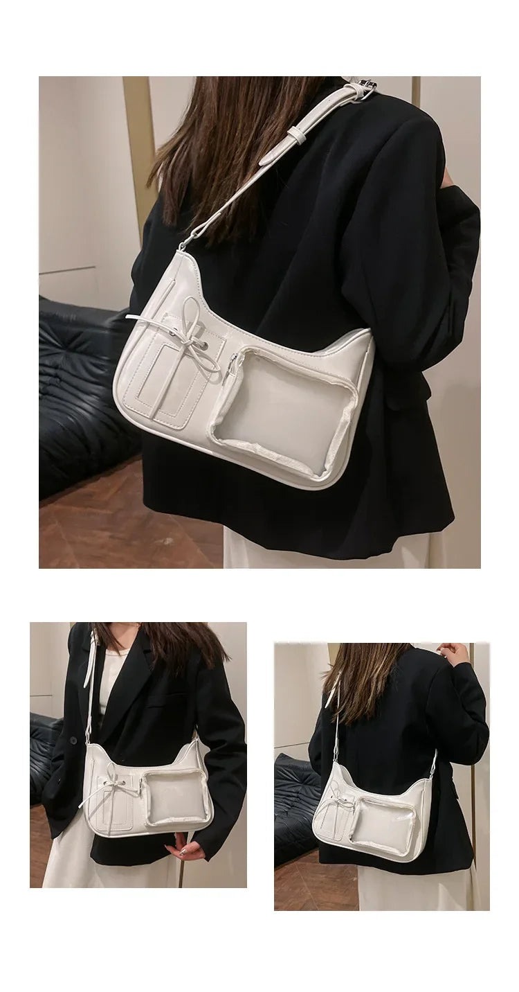 Y2K Transparent Ita Shoulder Bag – Harajuku Crossbody Purse