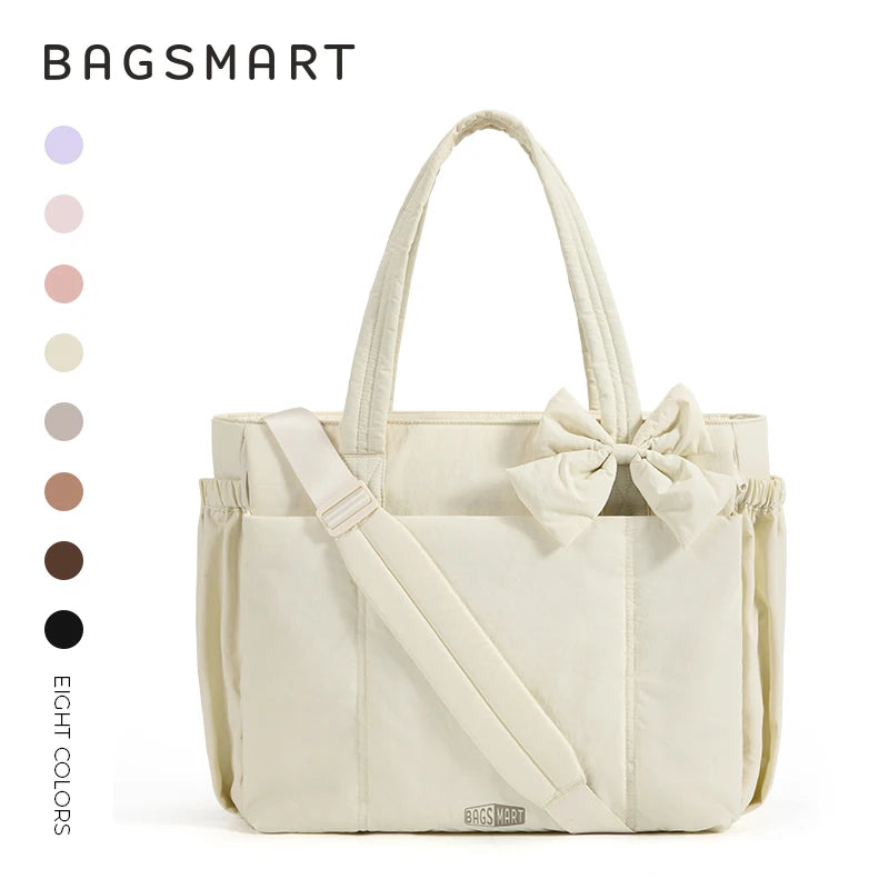Women's Large Capacity Multi-Pocket Tote Shoulder Bag