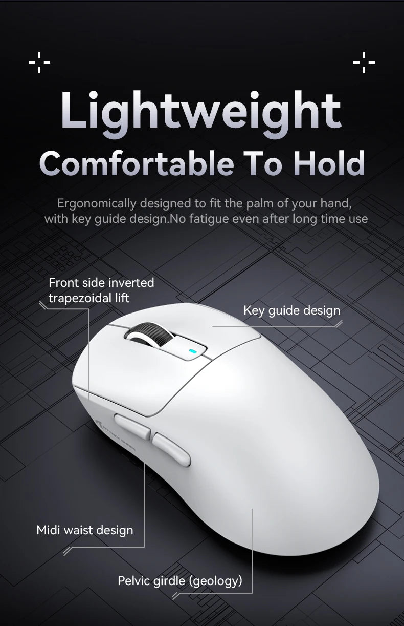 Attack Shark X3 PixArt PAW3395 Bluetooth Mouse,26000dpi,Wireless Tri-Mode Connection,Lightweight Macro Gaming Mouse