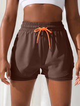 Women's High Rise 2-in-1 Running & Yoga Shorts