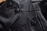 HH 2026 Women Trend Pu Leather Black Coats Stand Collar Long Sleeve Zipper Jacket Woman Fashion Vintage High Street Pu Jackets
