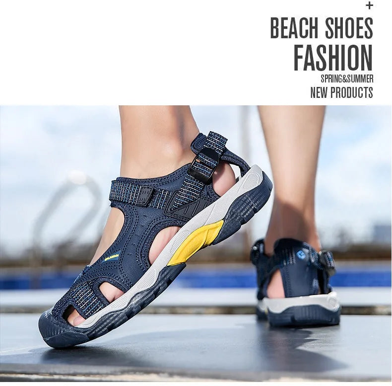 Outdoor Sports Sandals Hole Hole Beach Men and Women Non-slip Soft Bottom Speed Interference Water River Tracing Shoes