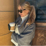 Urban Stand-Collar Woolen Coat