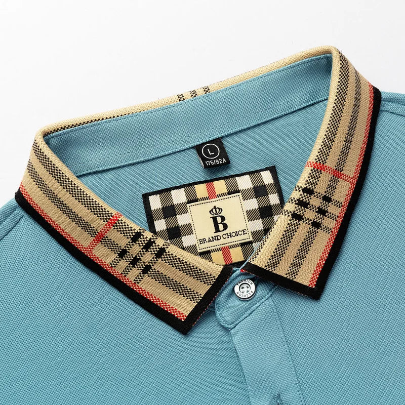 Men's Embroidered Polo Shirt – Breathable Summer Style