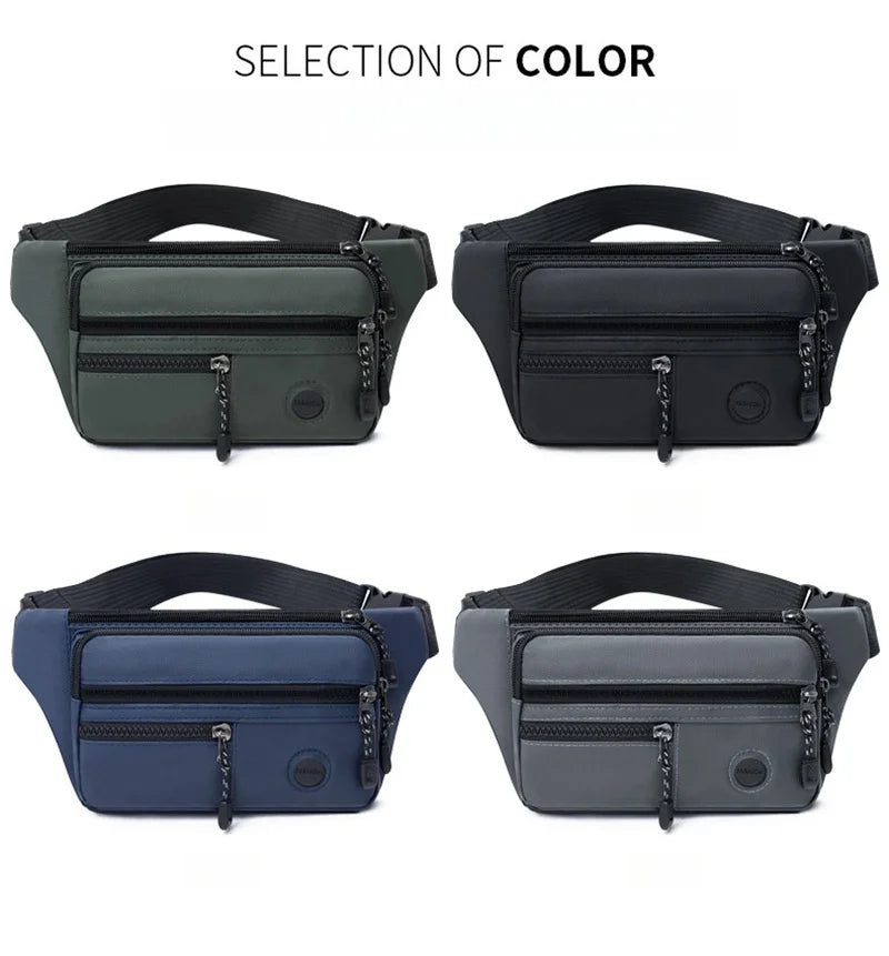 Fashion Unisex Waterproof Waist Bag Pack Male Belt Pouch Ladies Kangaroo Hip Phone Work Purse - Travel Gear for Men and Women