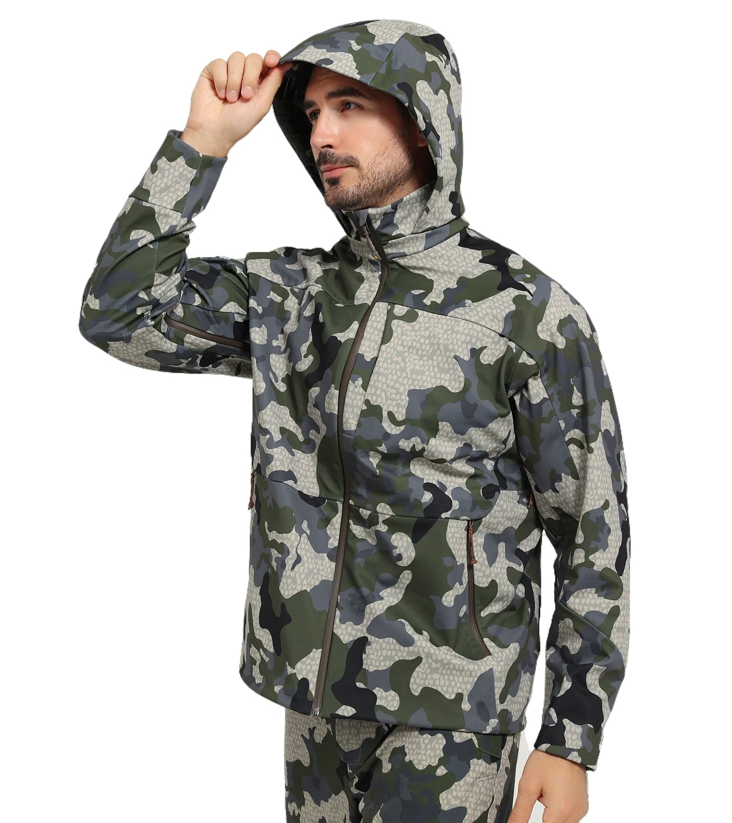 Men's Jetstream 3-in-1 Fleece Hunting Jacket Windproof Waterproof Breathable Lightweight Functional Steam Permeable