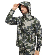 Men's Jetstream 3-in-1 Fleece Hunting Jacket Windproof Waterproof Breathable Lightweight Functional Steam Permeable