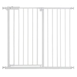 SucceBuy Baby Gate 28/30/36 Inches High Dog Gate Easy Step Walk Thru Child Pet Security Pressure Mount Kit Wall Cups Doorways