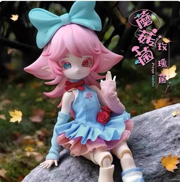 New Mushroom Bjd Blind Box 12-Figure Bjd Collectible Action Figures Trendy Cute Accessories Desktop Decorations Gift For Girl
