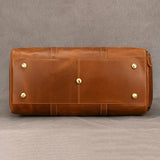 Natural Cowskin Travel Bags Waterproof Men's Leather Overnight Bag Handbag For Plane Luggage Men Male Weekend Bag Business 55cm