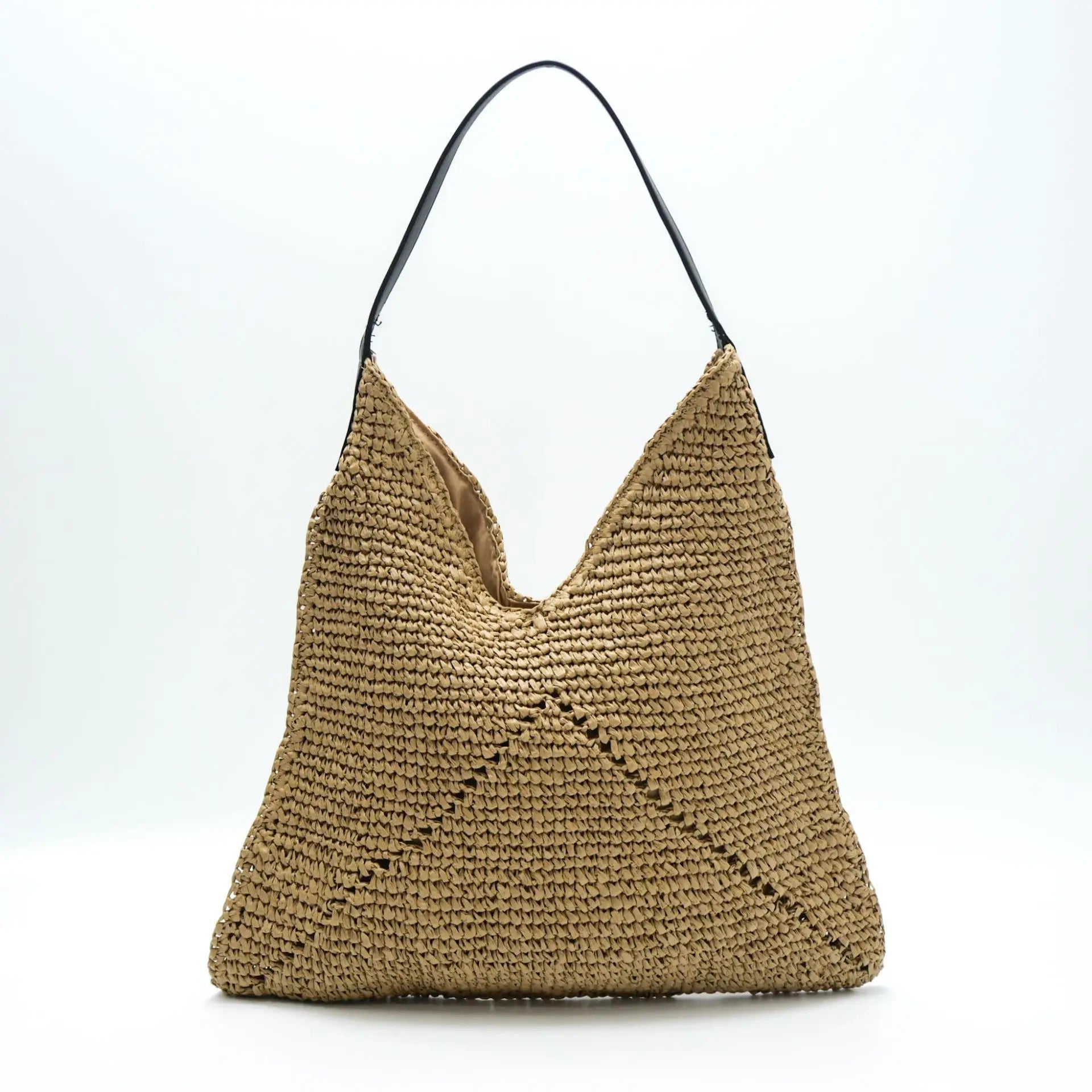 Handwoven Basket Shoulder Bag – Women's Beach & Everyday Tote
