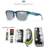 KDEAM All Black Men's Sunglasses Polarized And UV400 Protection Lens Driving Fishing Glasses Mirror With Complete Package
