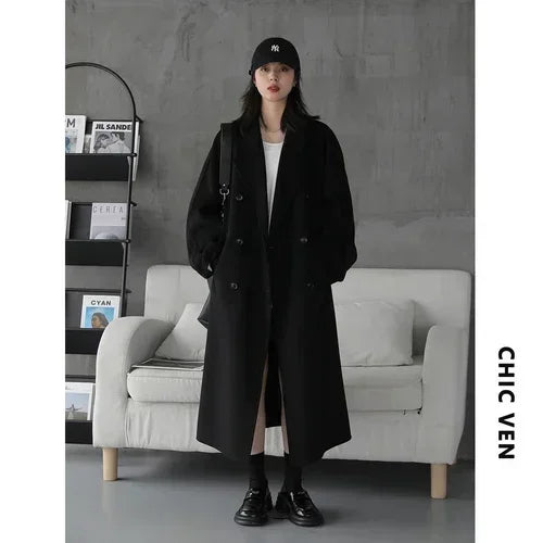 Retro Double-Sided Woolen Overcoat