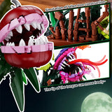 Creative 1266Pcs Carnivorous Plant Manor Building Blocks MOC Man-eating Flower Garden Bricks Home Decoration Toys Children Gift