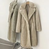Plush Faux Fur Winter Overcoat