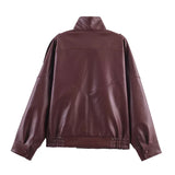 Women’s Black Moto Faux Leather Jacket