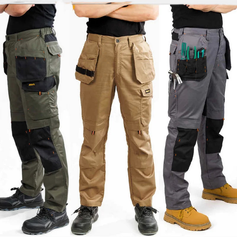 Men's Multi-Pocket Straight-Leg Cargo Pants
