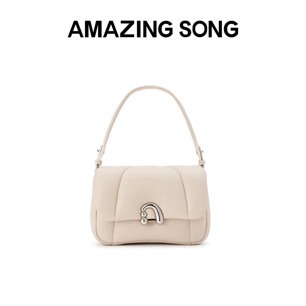 Amazing Song Alpha Bag Medium Shoulder Bag Sheep Leather