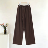 Tie Front Textured Women Set V-Neck Loose Set Wide Sleeve Drawstring Pants Casual Lounge Solid Color 2 Piece Outfits For Daily
