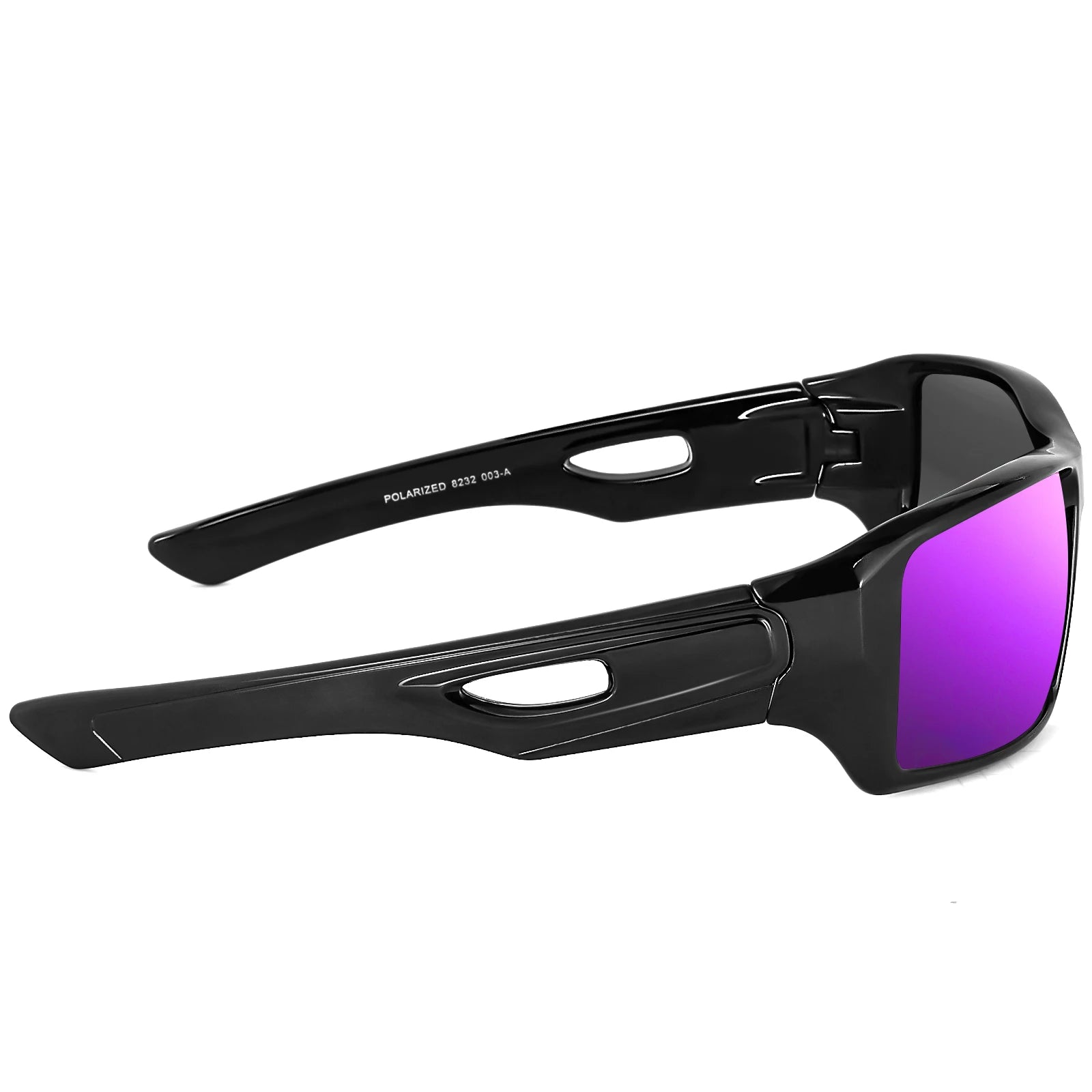 MAXJULI Polarized Sunglasses Wrap Around Sports Sunglasses for Big Wide Heads Men Women UV400 Sun Glasses 8232