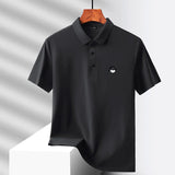 Men's Ice Silk Golf Polo Shirt – 10 Colors, M to 5XL