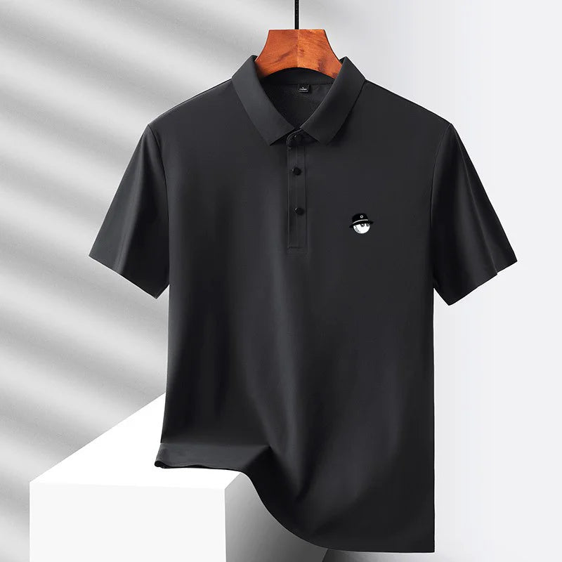 Men's Ice Silk Golf Polo Shirt – 10 Colors, M to 5XL