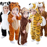 Adorable Animal Cartoon Baby Winter Rompers