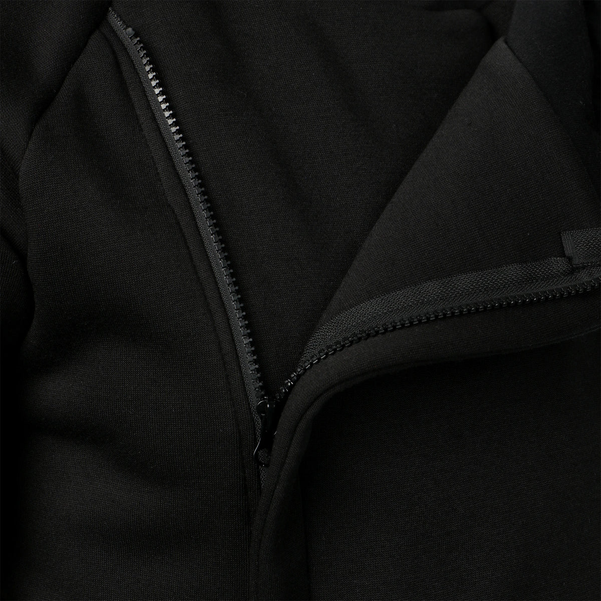 Autumn winter men's solid color hooded top Long sleeve side zipper design hoodie
