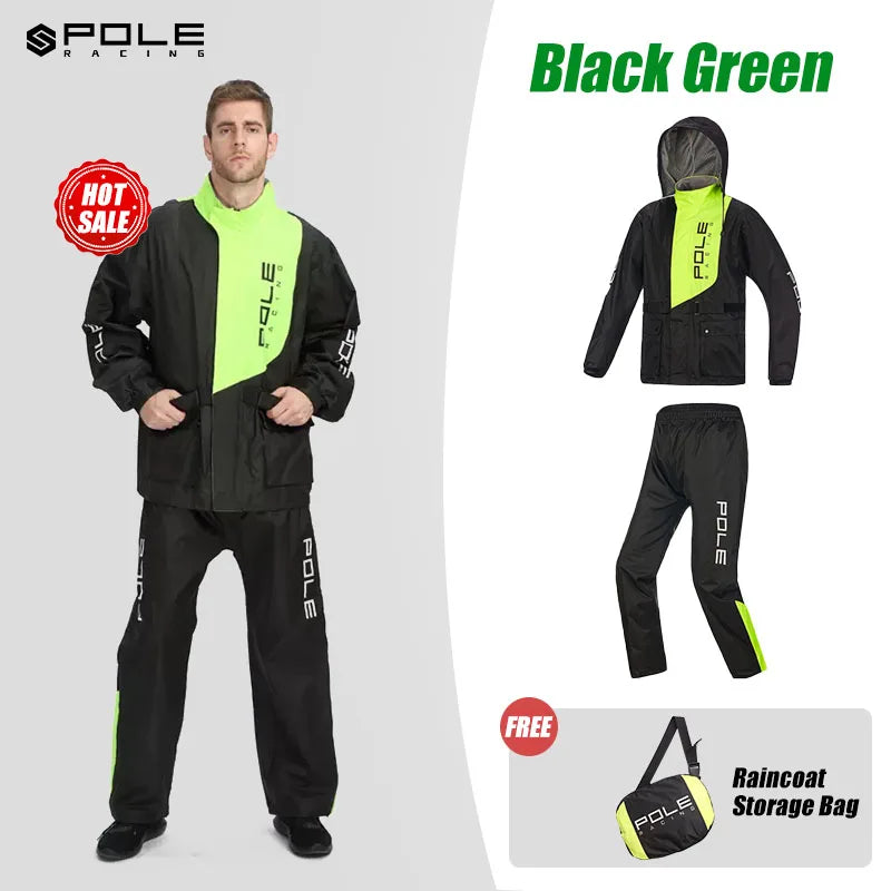 POLE All-Weather Riding Raincoat Set for Men & Women
