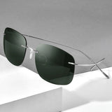 FONEX Titanium Rimless Polarized Sunglasses – Ultralight