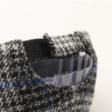 Unisex Checkered Baseball Cap with Adjustable Strap