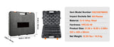 SucceBuy 1/2" Drive Impact Socket Set  6 Point Cr-V Alloy Steel for Auto Repair Easy-to-Read Size Markings Rugged Construction