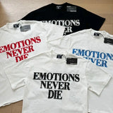 MIXED EMOTION Oversized Cotton Rhinestone T-Shirt