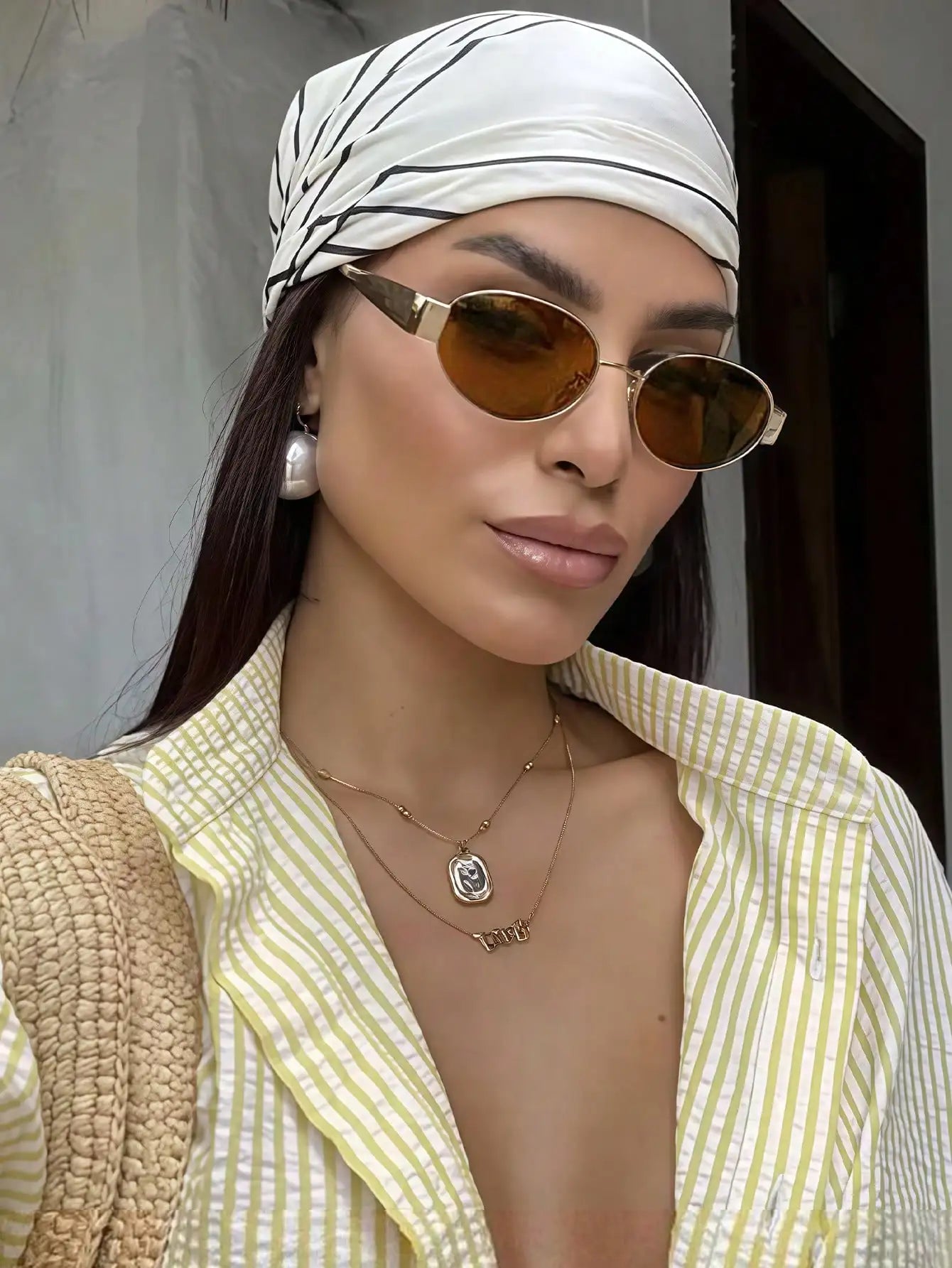 Oval Frame Women's Vintage Sunglasses | UV400 Metal