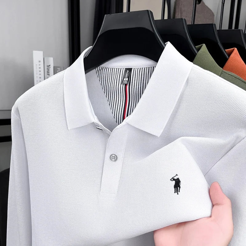 Men's Premium Cotton Embroidered Polo Shirt – Smart Casual