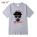 Men's T-shirt 100% Cotton Short Sleeve Breaking Bad Men T-shirt Casual Heisenberg Print Summer Tshirt Cool T-shirt Male Men Tops
