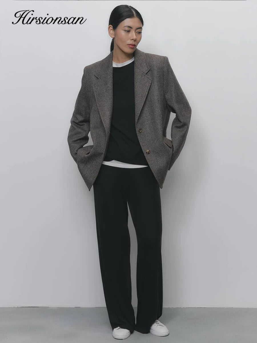 Hirsionsan Modal Soft Loose Sets Women 2026 Casual Two Pieces Long Sleeve T Shirts and High Waist Dresses Outfits Tracksuit