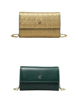 Luxury Letter Color Block Crossbody Chain Bag