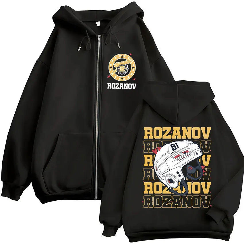 Ilya Rozanov 81 Boston Raiders Fleece Zip Hoodie