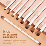 Jessup Professional Makeup Brush Set | 10–14 Pcs