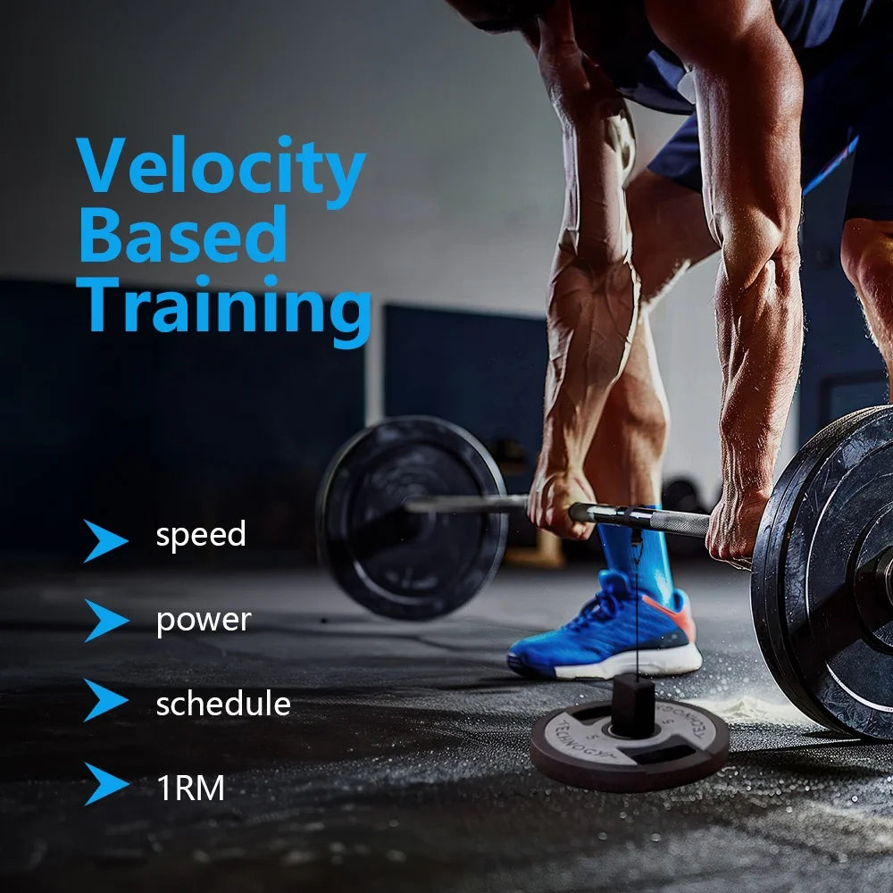 【Queling】 VBT Cube Linear Encoder Velocity Based Training VBT Sensor Rope Fitness Strength Training