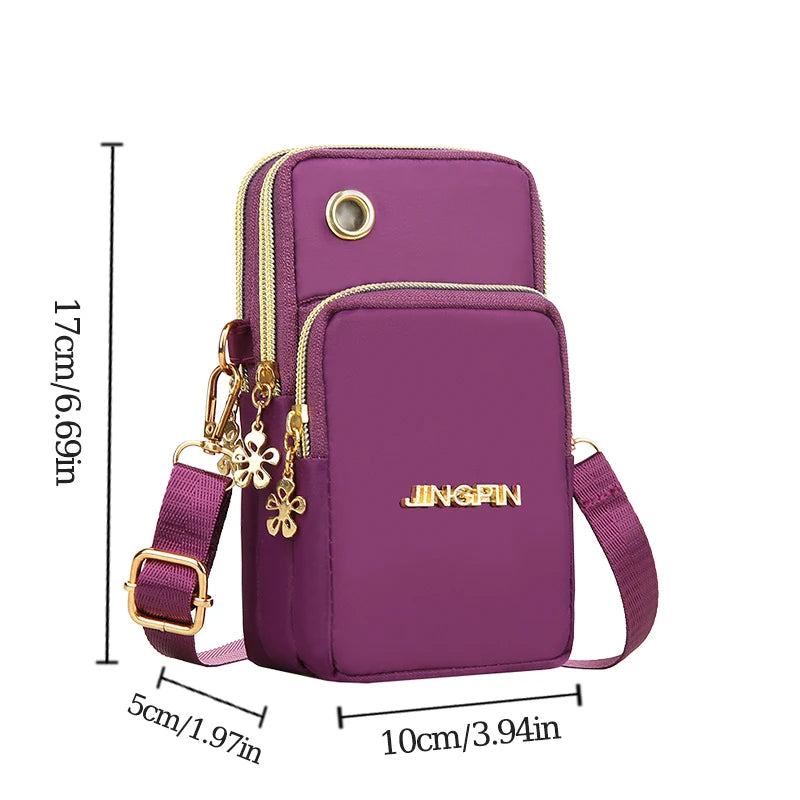 Women's Mini Crossbody Phone Bag – Flap Shoulder & Neck Pouch