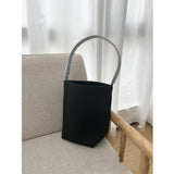 25 year new cowhide lychee pattern single shoulder commuting versatile large capacity bucket bag