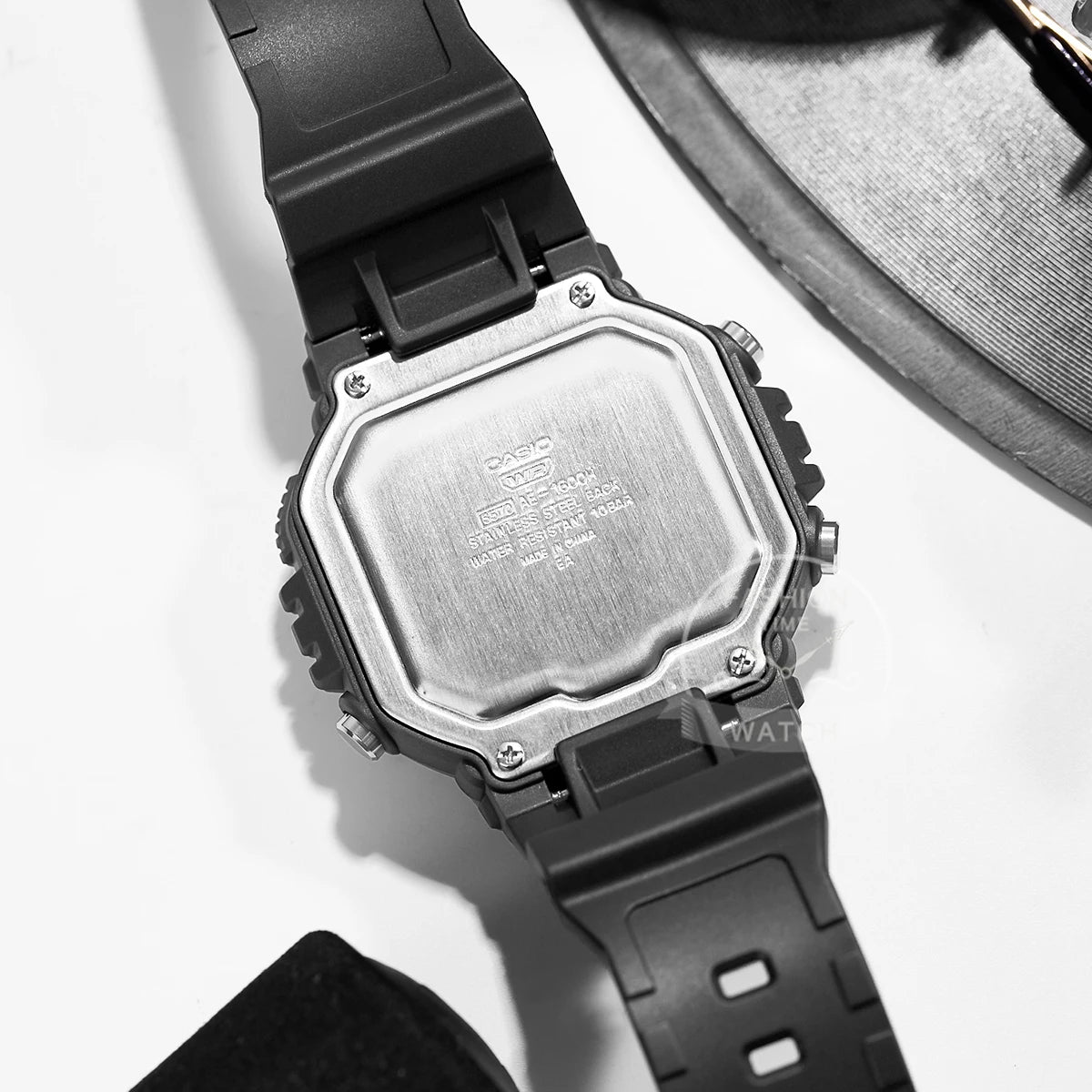 Casio Men’s Sport Digital Watch | 100M Water Resistant & Multi-Time Zone | AE-1600H-1A